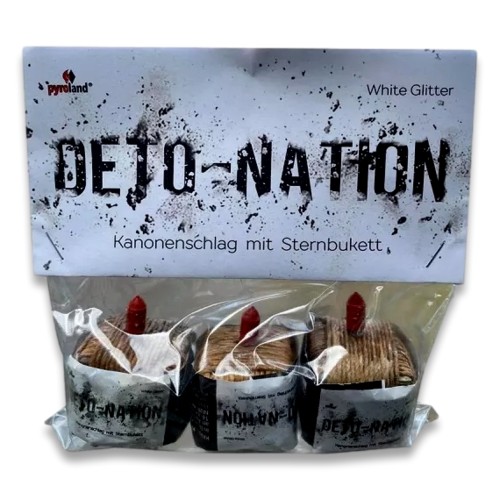 Deto-NationWhiteGlitter,3Stk.