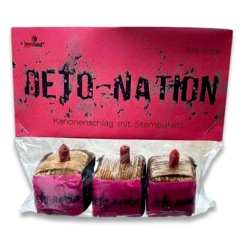 Deto-NationPinkGlitter,3Stk.